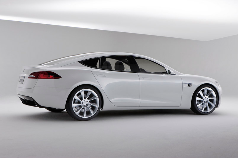 Illustration for article titled Tesla Model S Electric Sedan Prototype Has a Giant Touch Dashboard